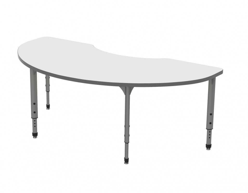 Apex™ Series Kidney Table — Whiteboard — representative whiteboard tabletop; size and finish options vary