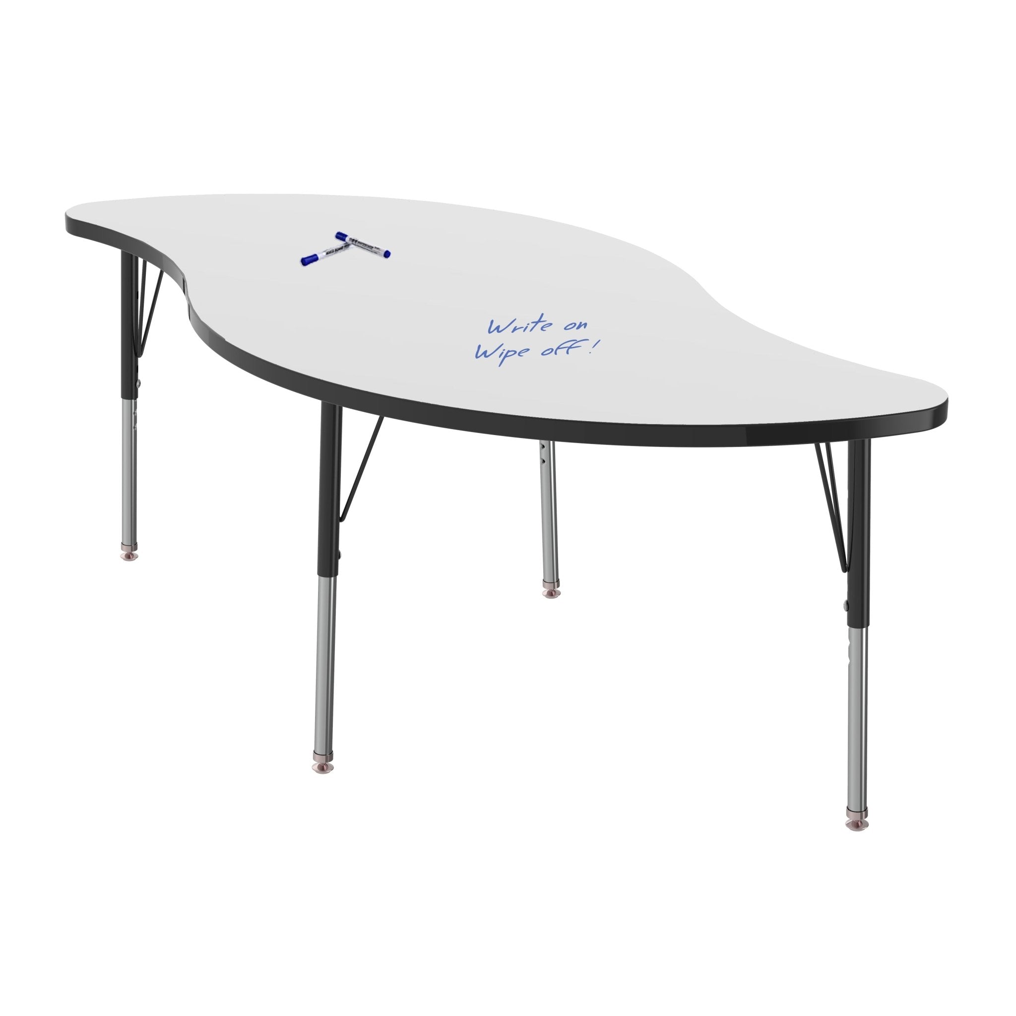 MG2200 Series Veer Activity Tables — Whiteboard — representative whiteboard tabletop; size and finish options vary