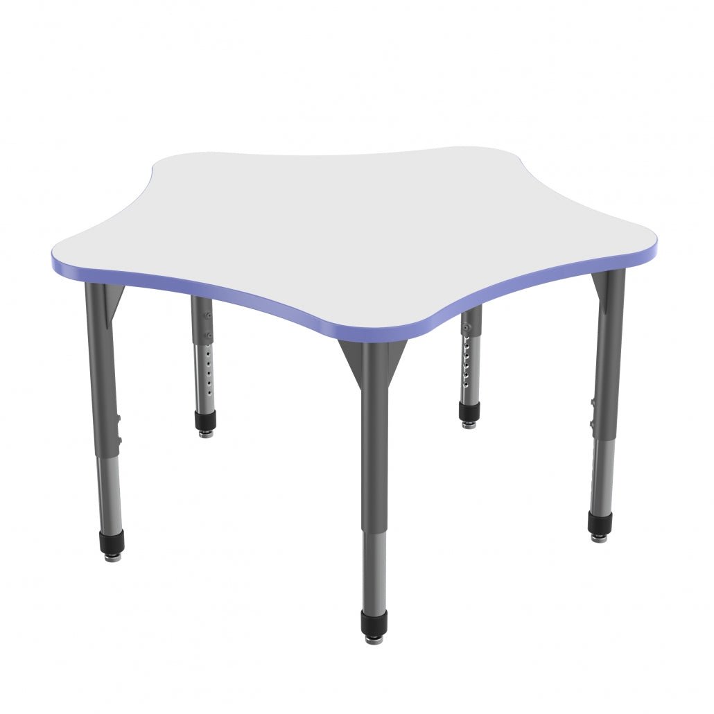 Premier™ Series 5 Star Tables — Whiteboard — representative whiteboard tabletop; size and finish options vary