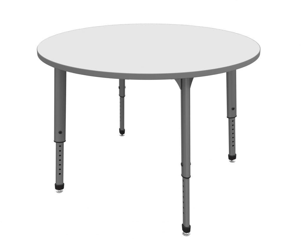 Apex™ Series Round Table — Whiteboard — representative whiteboard tabletop; size and finish options vary