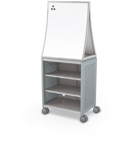 MooreCo Midi H2 — Peg / No Doors / Shelves / Ogee. Verified matching front configuration; back panel is not visible. Finish representative.
