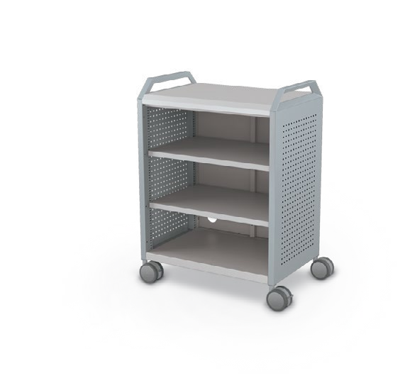 MooreCo Midi H2 — Peg / No Doors / Shelves / Handles. Verified matching front configuration; back panel is not visible. Finish representative.