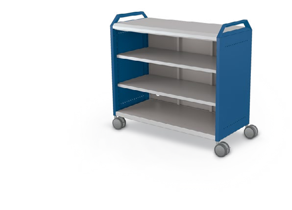 MooreCo Maxi H2 — Standard / No Doors / Shelves / Handles. Verified matching front configuration; back panel is not visible. Finish representative.