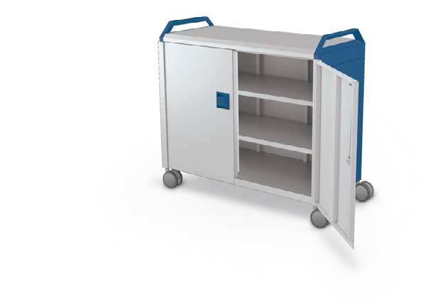 MooreCo Maxi H2 — Standard / With Doors / Shelves / Handles. Verified matching front configuration; back panel is not visible. Finish representative.