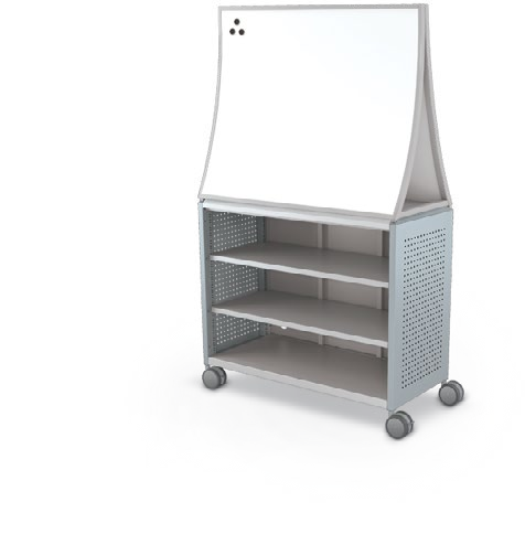 MooreCo Maxi H2 — Peg / No Doors / Shelves / Ogee. Verified matching front configuration; back panel is not visible. Finish representative.