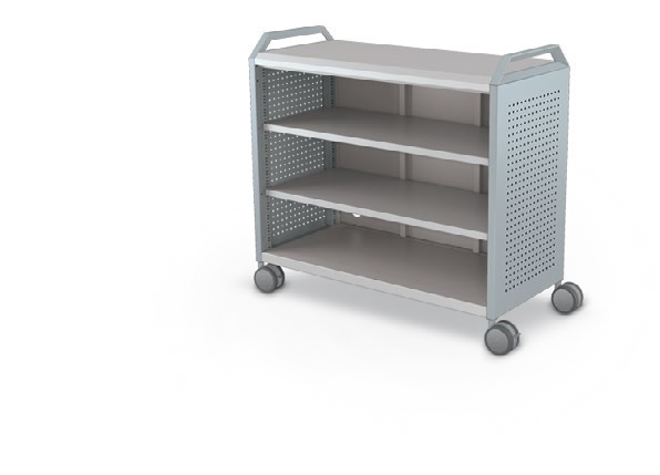 MooreCo Maxi H2 — Peg / No Doors / Shelves / Handles. Verified matching front configuration; back panel is not visible. Finish representative.