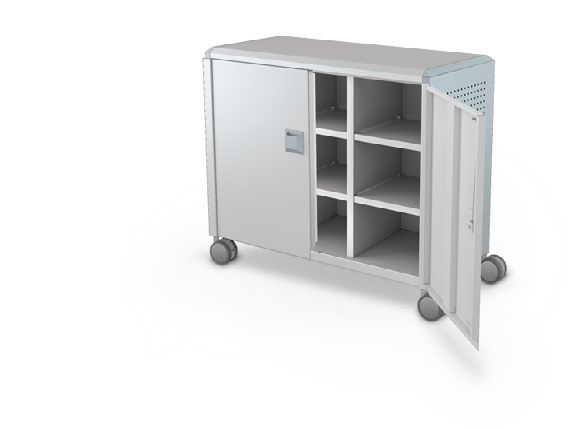 MooreCo Maxi H2 — Peg / With Doors / Cubbies. Verified matching front configuration; back panel is not visible. Finish representative.