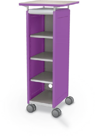 MooreCo Mini H3 — Standard / Left (Standard) / Shelves / Laminate. Verified matching front configuration; back panel is not visible. Finish representative.