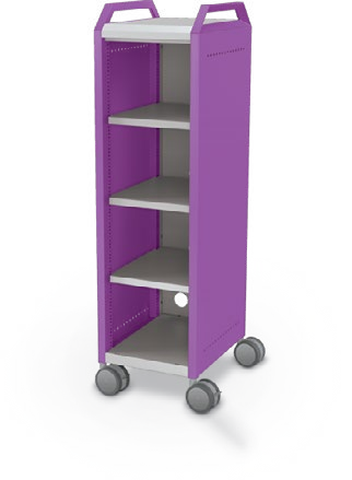 MooreCo Mini H3 — Standard / Left (Standard) / Shelves / Handles. Verified matching front configuration; back panel is not visible. Finish representative.