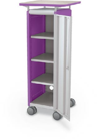 MooreCo Mini H3 — Standard / Right / Shelves / Laminate. Verified matching front configuration; back panel is not visible. Finish representative.