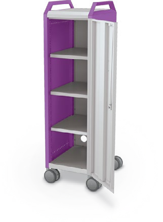 MooreCo Mini H3 — Standard / Right / Shelves / Handles. Verified matching front configuration; back panel is not visible. Finish representative.