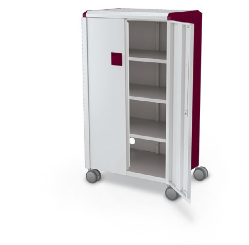 MooreCo Midi H3 — Standard / With Doors / Shelves. Verified matching front configuration; back panel is not visible. Finish representative.