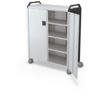 MooreCo Maxi H3 — Standard / With Doors / Shelves / Handles. Verified matching front configuration; back panel is not visible. Finish representative.