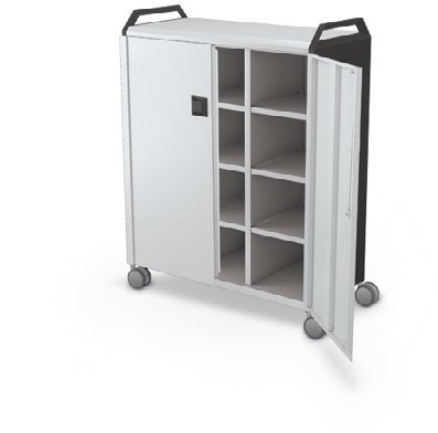 MooreCo Maxi H3 — Standard / With Doors / Cubbies / Handles. Verified matching front configuration; back panel is not visible. Finish representative.