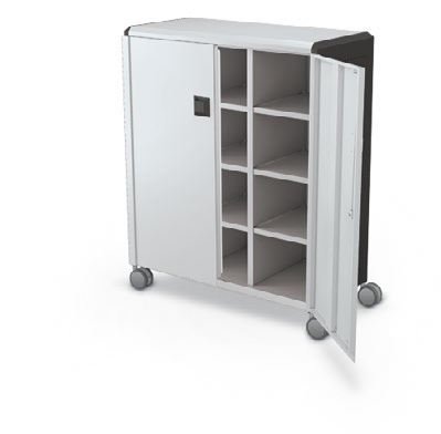 MooreCo Maxi H3 — Standard / With Doors / Cubbies. Verified matching front configuration; back panel is not visible. Finish representative.