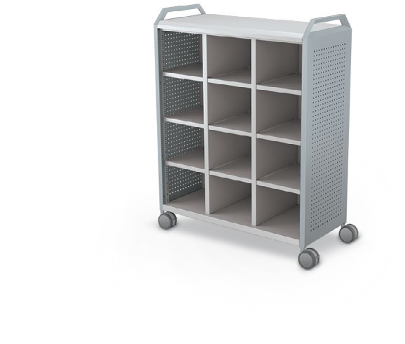 MooreCo Maxi H3 — Peg / No Doors / Cubbies / Handles. Verified matching front configuration; back panel is not visible. Finish representative.