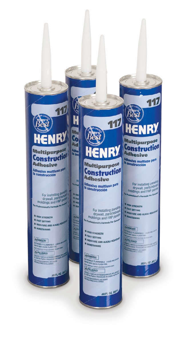 Resurfacing Tools — Panel Adhesive (4 tubes – covers approx. 16 sq. ft.). Accessory verified; other installation tools are not included in this photo.