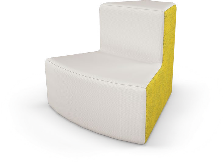 Elevate Steps — Elevate Steps 2-Tier Outside Wedge. Configuration verified; upholstery/finish representative.