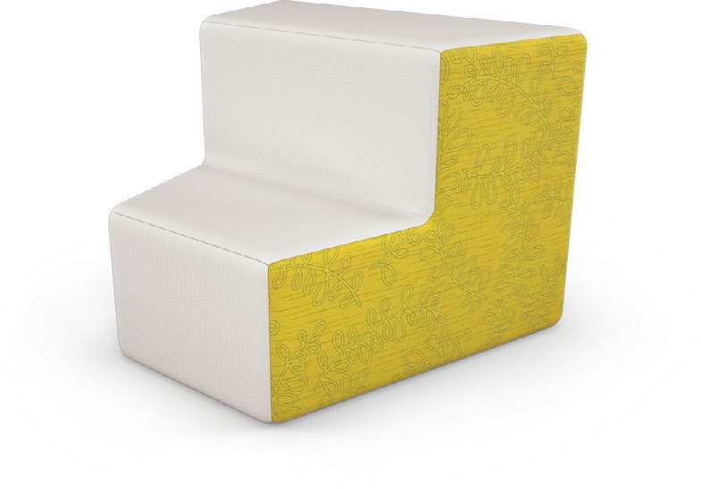 Elevate Steps — Elevate Steps 2-Tier Inside Wedge. Configuration verified; upholstery/finish representative.