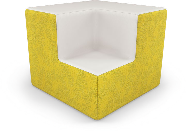 Elevate Steps — Elevate Steps 2-Tier Inside Corner. Configuration verified; upholstery/finish representative.