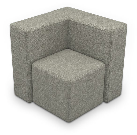 Elevate Wind Soft Seating — Elevate Wind Corner Lounge Chair. Configuration verified; upholstery/finish representative.