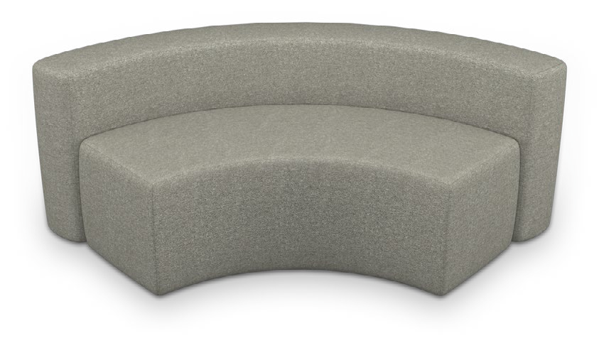 Elevate Wind Soft Seating — Elevate Wind 90º Inside Arch. Configuration verified; upholstery/finish representative.
