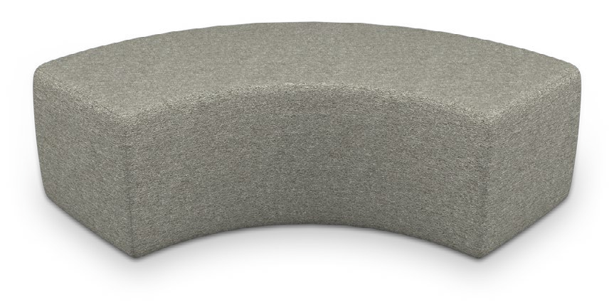 Elevate Wind Soft Seating — Elevate Wind 90º Arch Bench. Configuration verified; upholstery/finish representative.