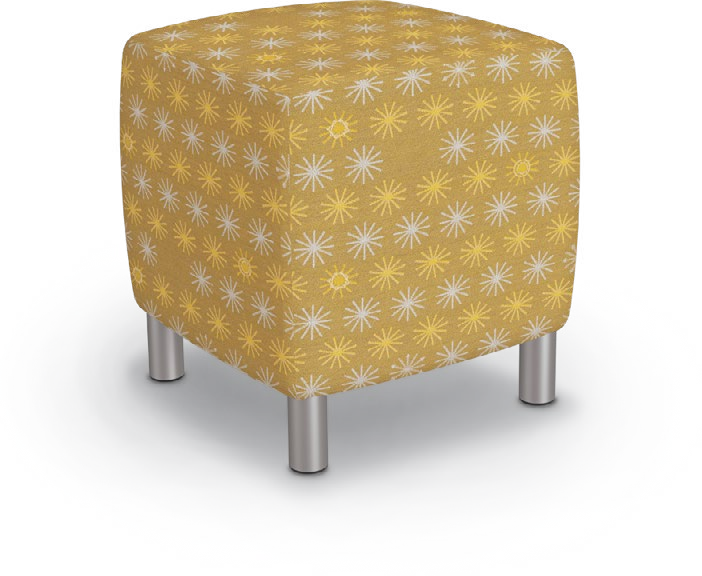 Soft Seating Stool — Square / 20H. Configuration verified; upholstery/finish representative.