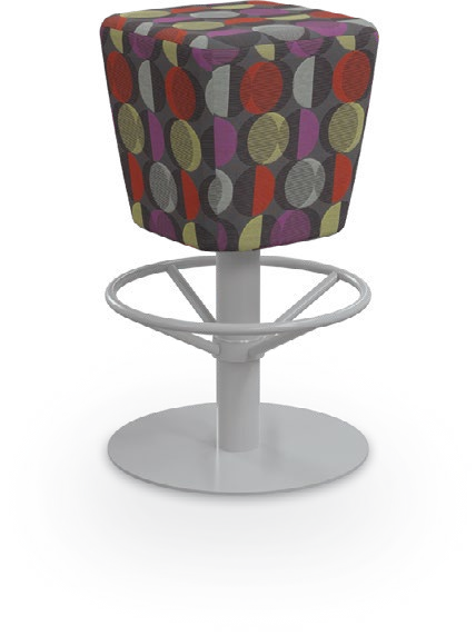 Urdu Stool — Square – 30". Configuration verified; upholstery/finish representative.