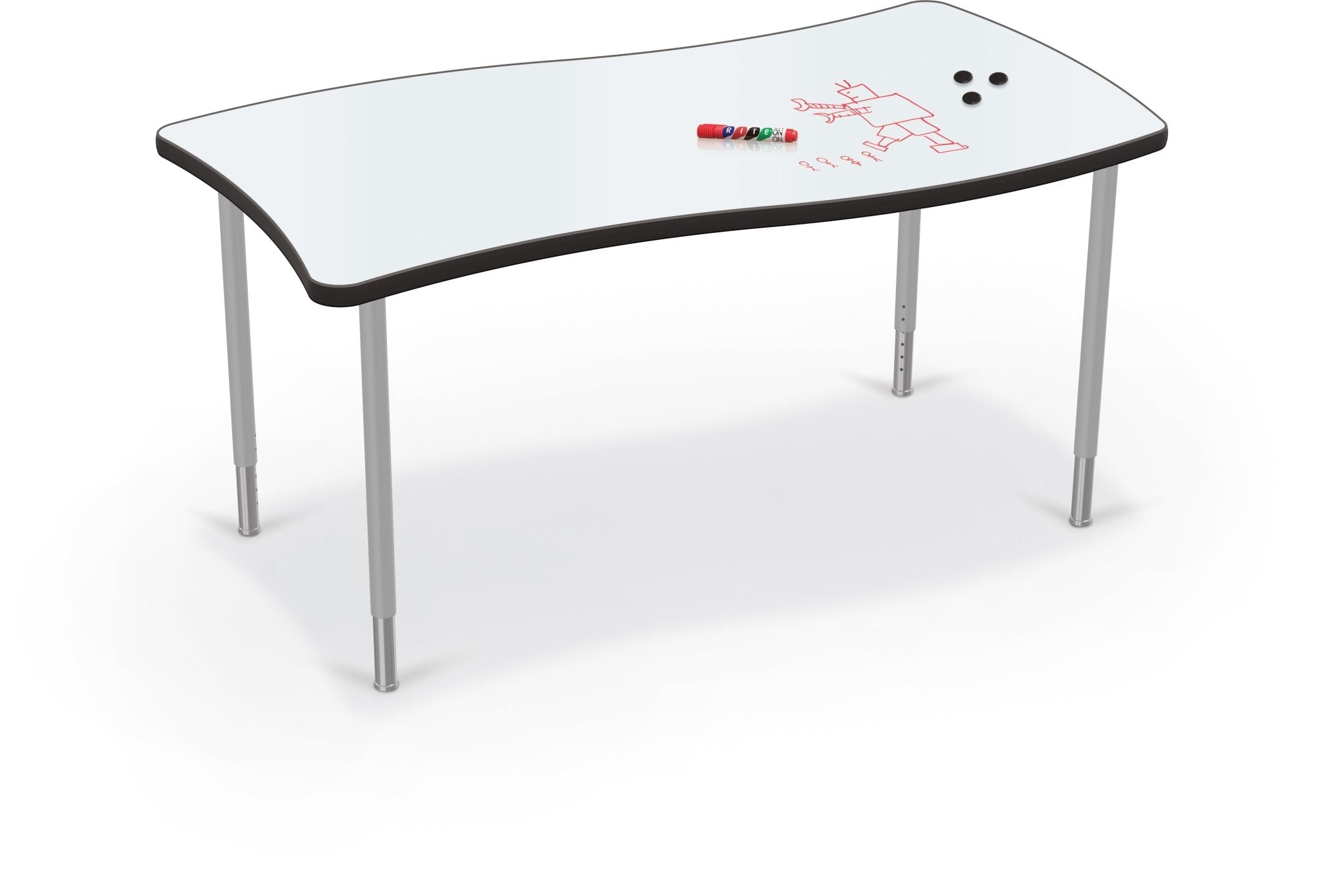 MooreCo Hierarchy Creator Table + Porcelain Steel Top. Representative product-family image; size, color and configuration depend on selection.