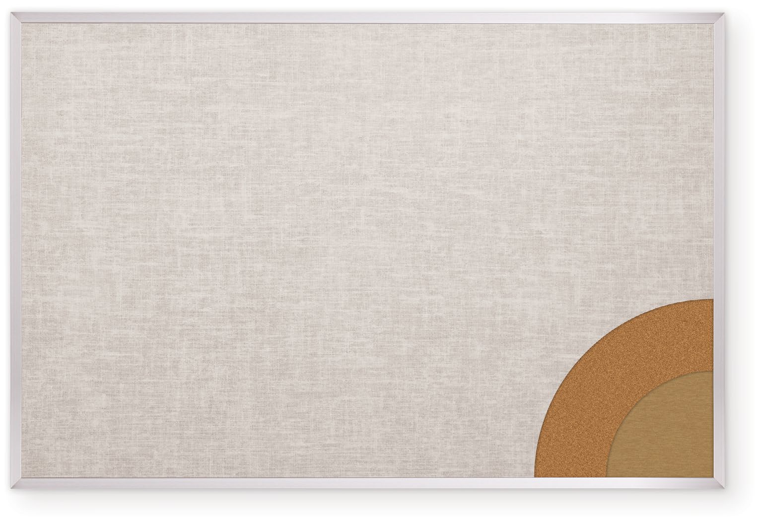 MooreCo Vinyl Cork-Plate Tackboard – Aluminum Trim. Representative product-family image; size, color and configuration depend on selection.