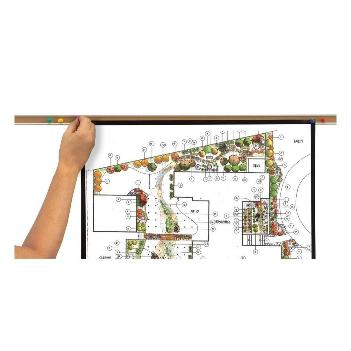 MooreCo Bulletin Bars. Representative product-family image; size, color and configuration depend on selection.