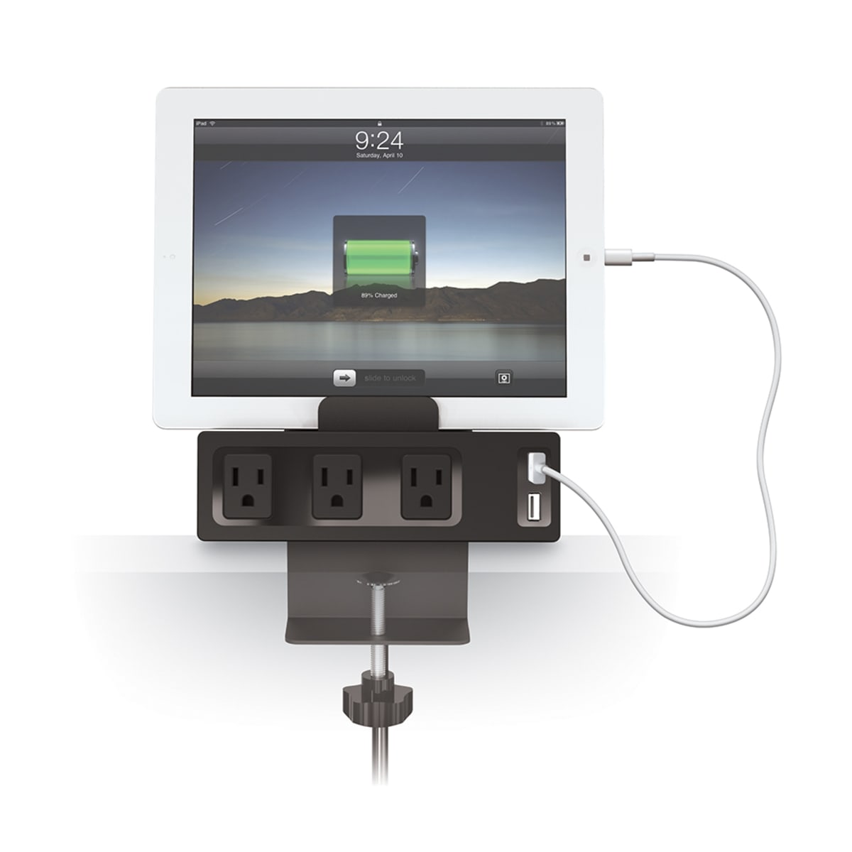 MooreCo Clamp Mount Outlet & USB Charger. Representative product-family image; size, color and configuration depend on selection.