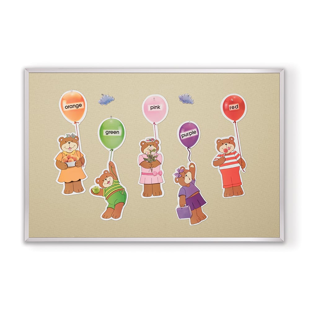 MooreCo Fabric Add-Cork Tackboard – Aluminum Trim. Representative product-family image; size, color and configuration depend on selection.