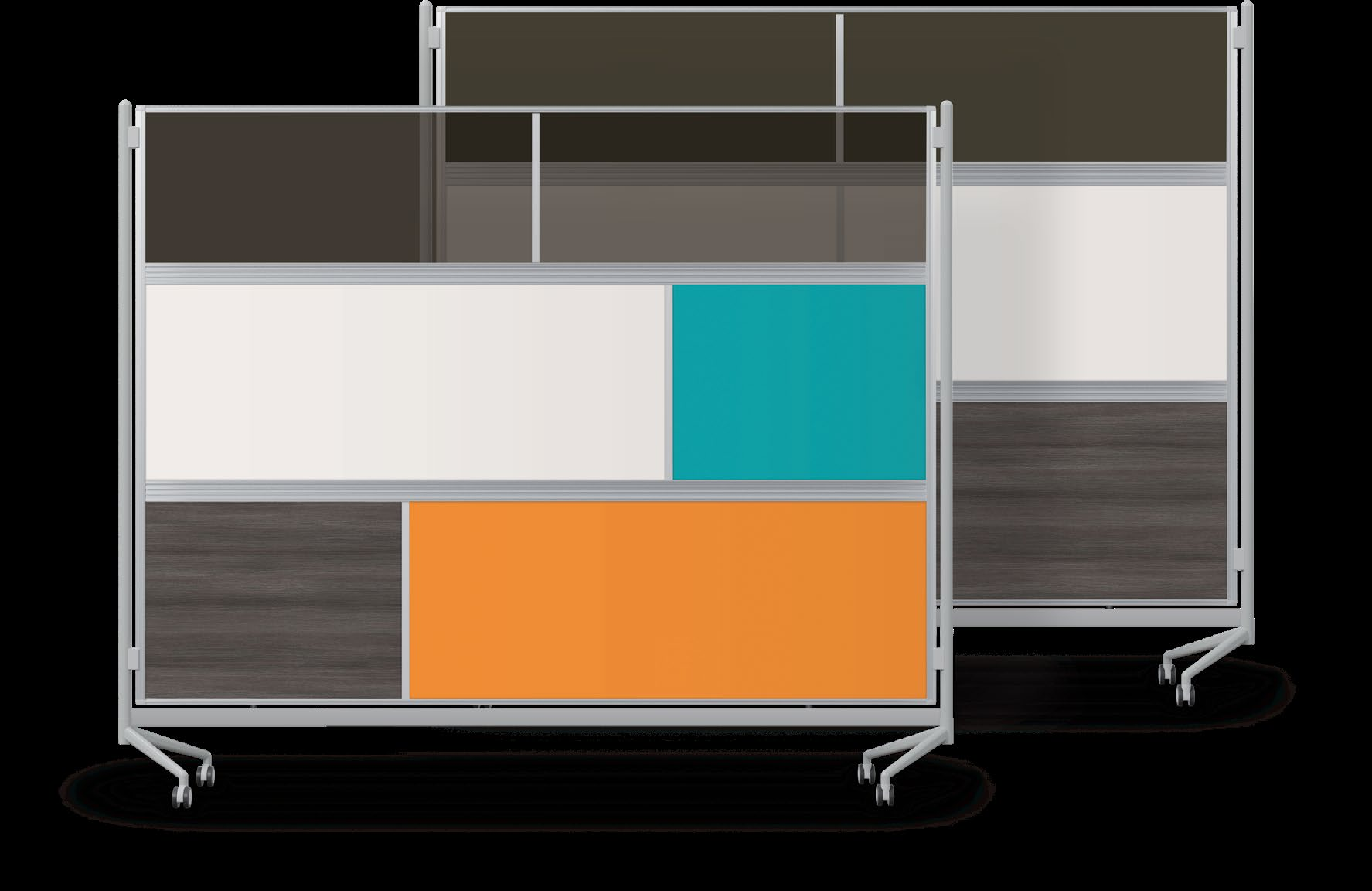 MooreCo Divvy D.O.C. Mobile Room Divider & Display Panel. Representative product-family image; size, color and configuration depend on selection.