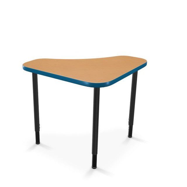 MooreCo Hierarchy Boomerang Desk. Representative product-family image; size, color and configuration depend on selection.