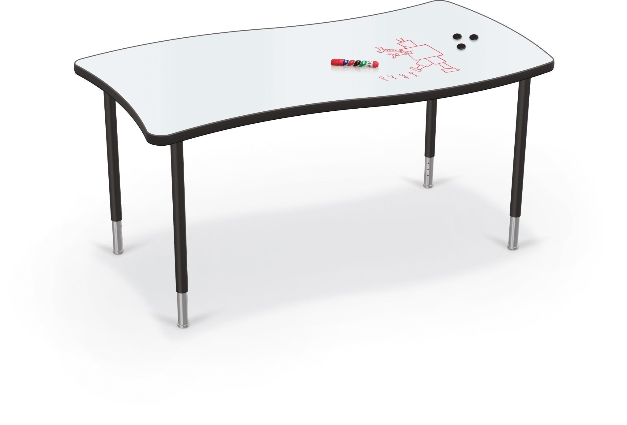 MooreCo Hierarchy Creator Table + Porcelain Steel Top. Representative product-family image; size, color and configuration depend on selection.