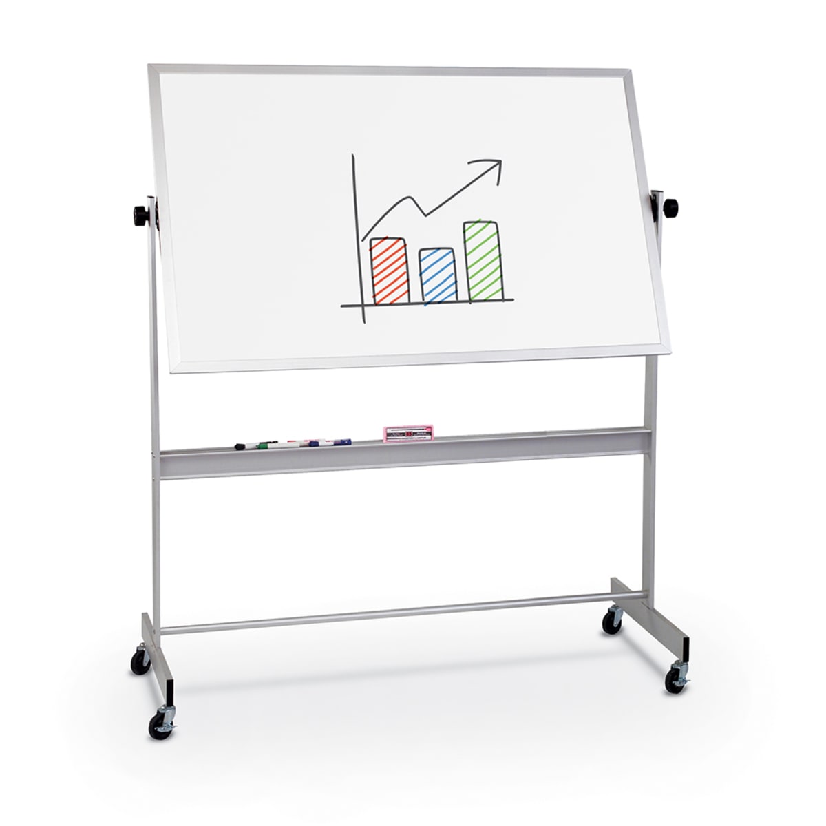 MooreCo Deluxe Mobile Reversible Board – Aluminum Trim. Representative product-family image; size, color and configuration depend on selection.