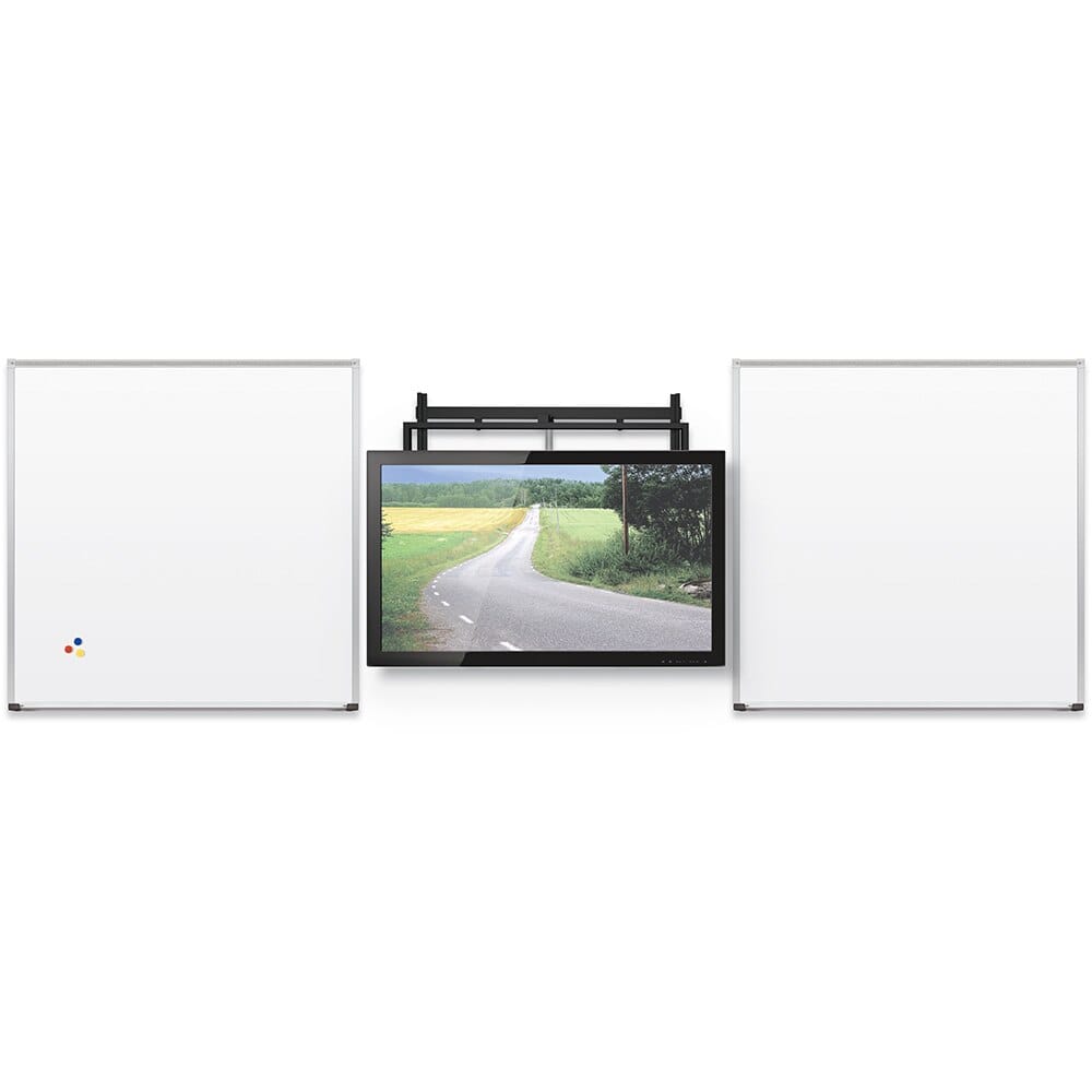 MooreCo iTeach Flat Panel Mount + Whiteboard System. Representative product-family image; size, color and configuration depend on selection.