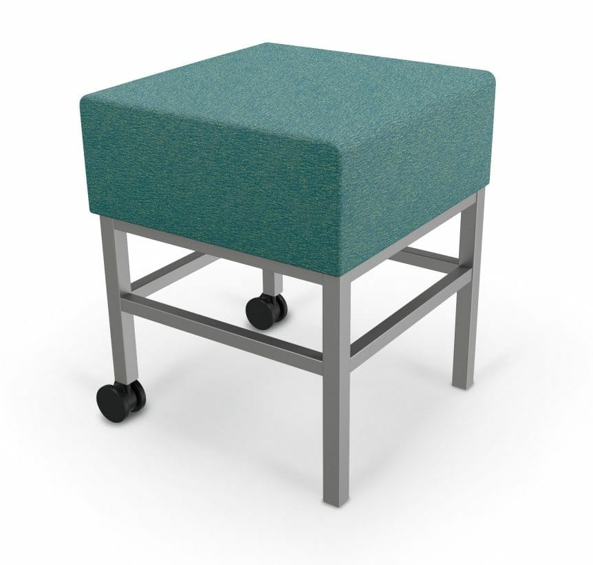 MooreCo Mobile Soft Seating Stool. Representative product-family image; size, color and configuration depend on selection.
