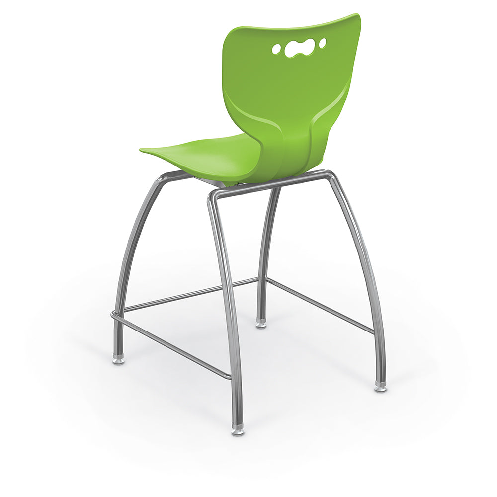 MooreCo Hierarchy Stool – 4-Leg Base. Representative product-family image; size, color and configuration depend on selection.