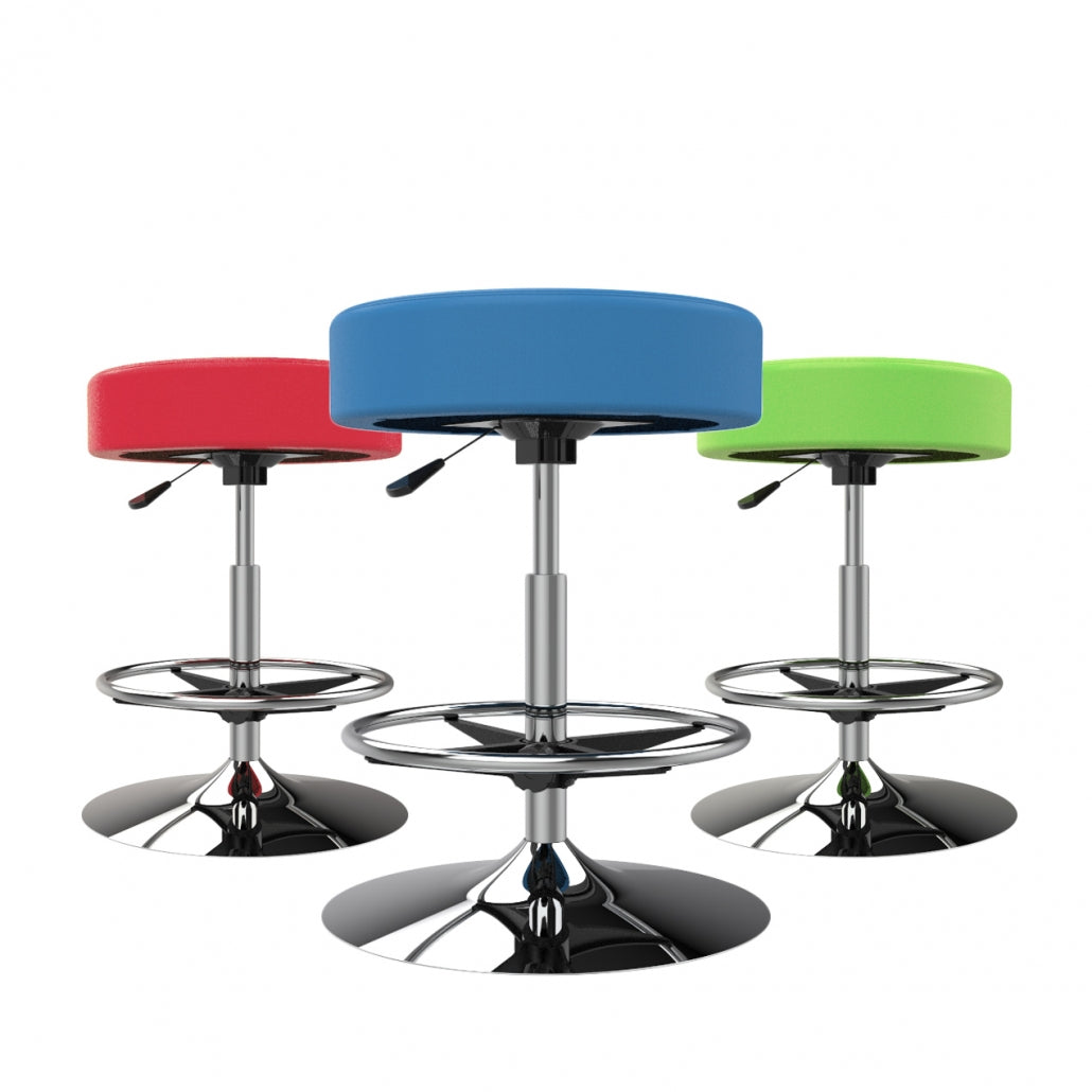 Cushioned Swivel Stool