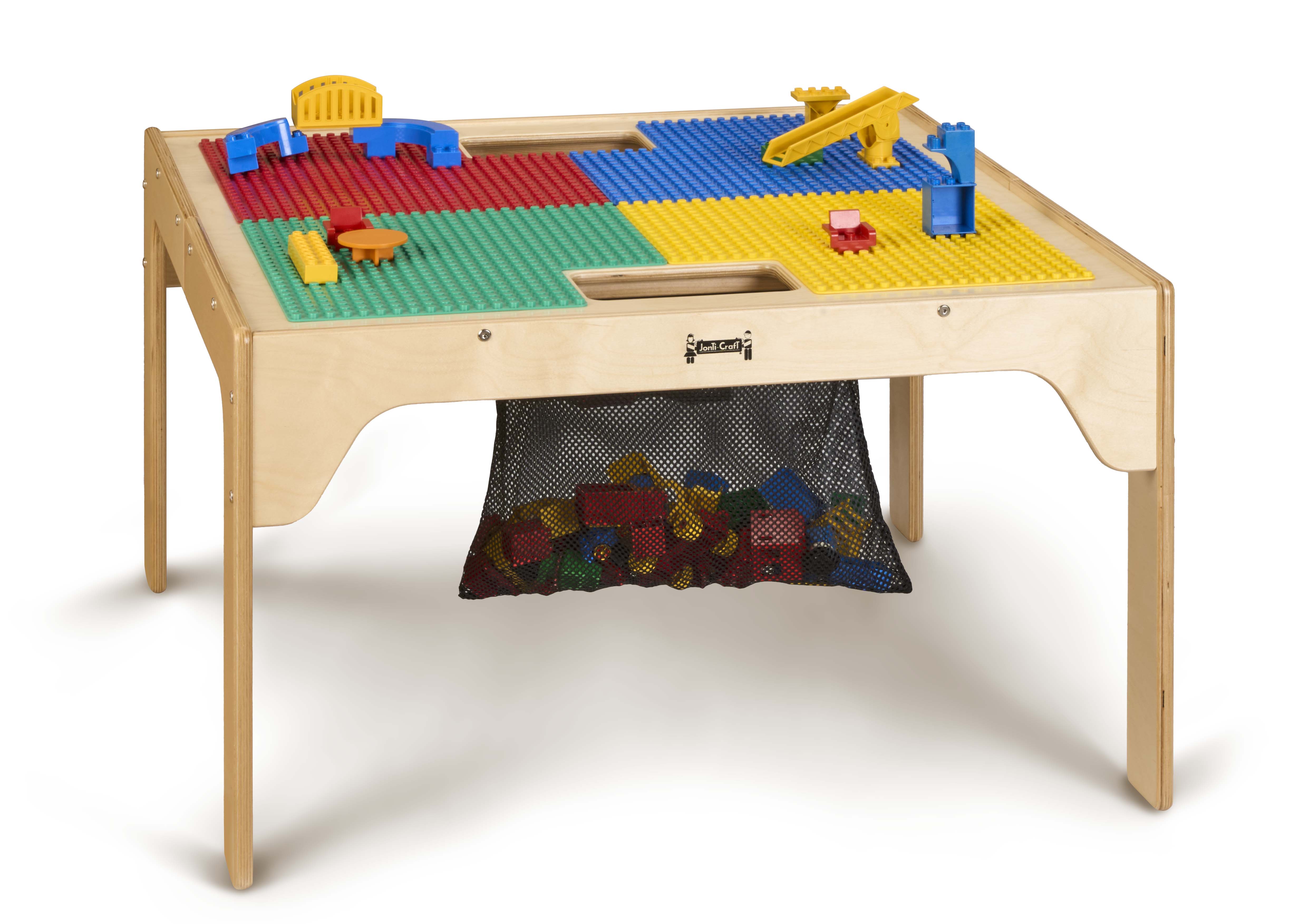 Jonti-Craft® Kids DUPLO® Compatible Wood Tall Dual Storage Table