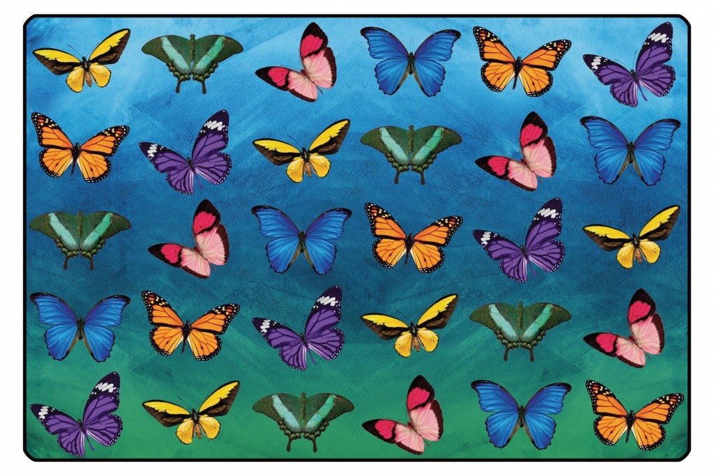 Beautiful Butterfly Seating Rug — SKU 61616