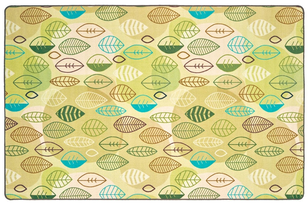 Peaceful Spaces Leaf Rug Tan — SKU 63616