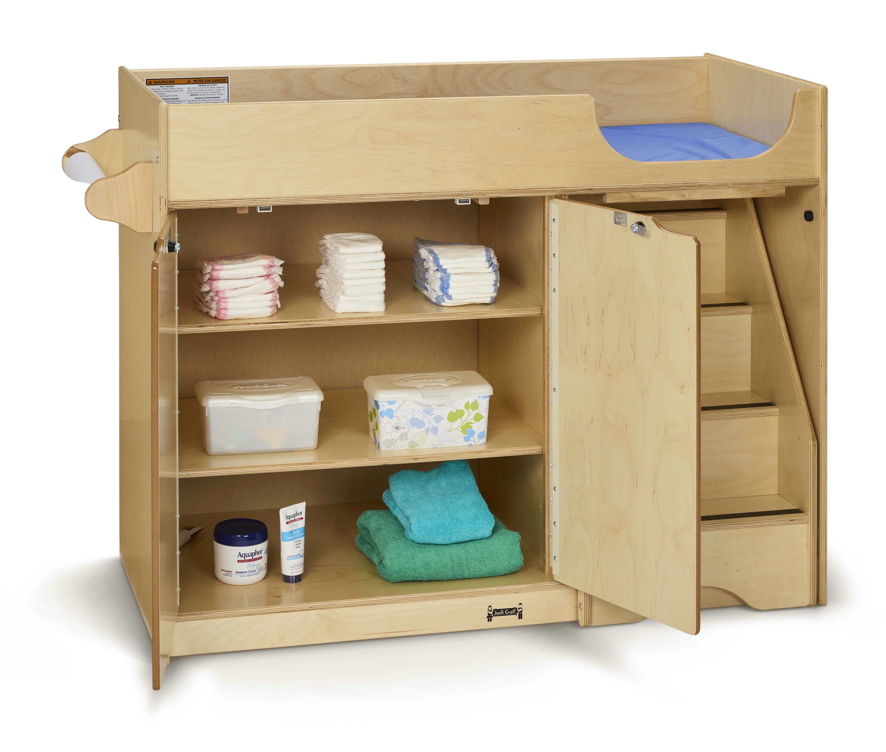 Jonti-Craft® Changing Table - with Stairs — 5137JC_wprops.jpg