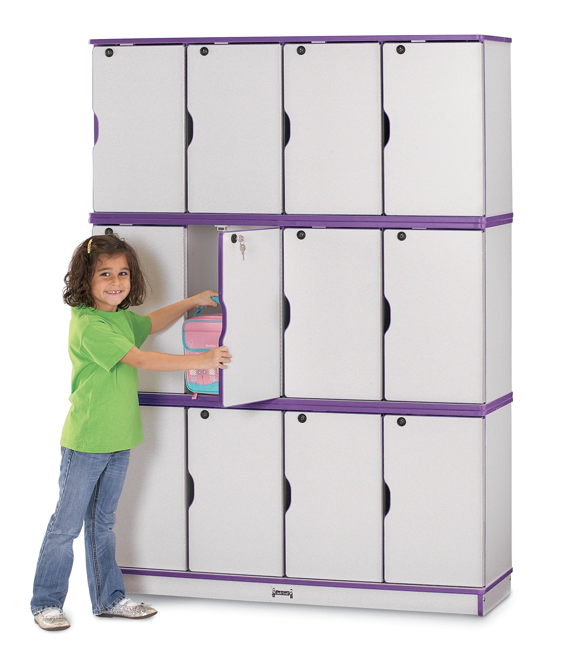 Rainbow Accents® Stacking Lockable Lockers