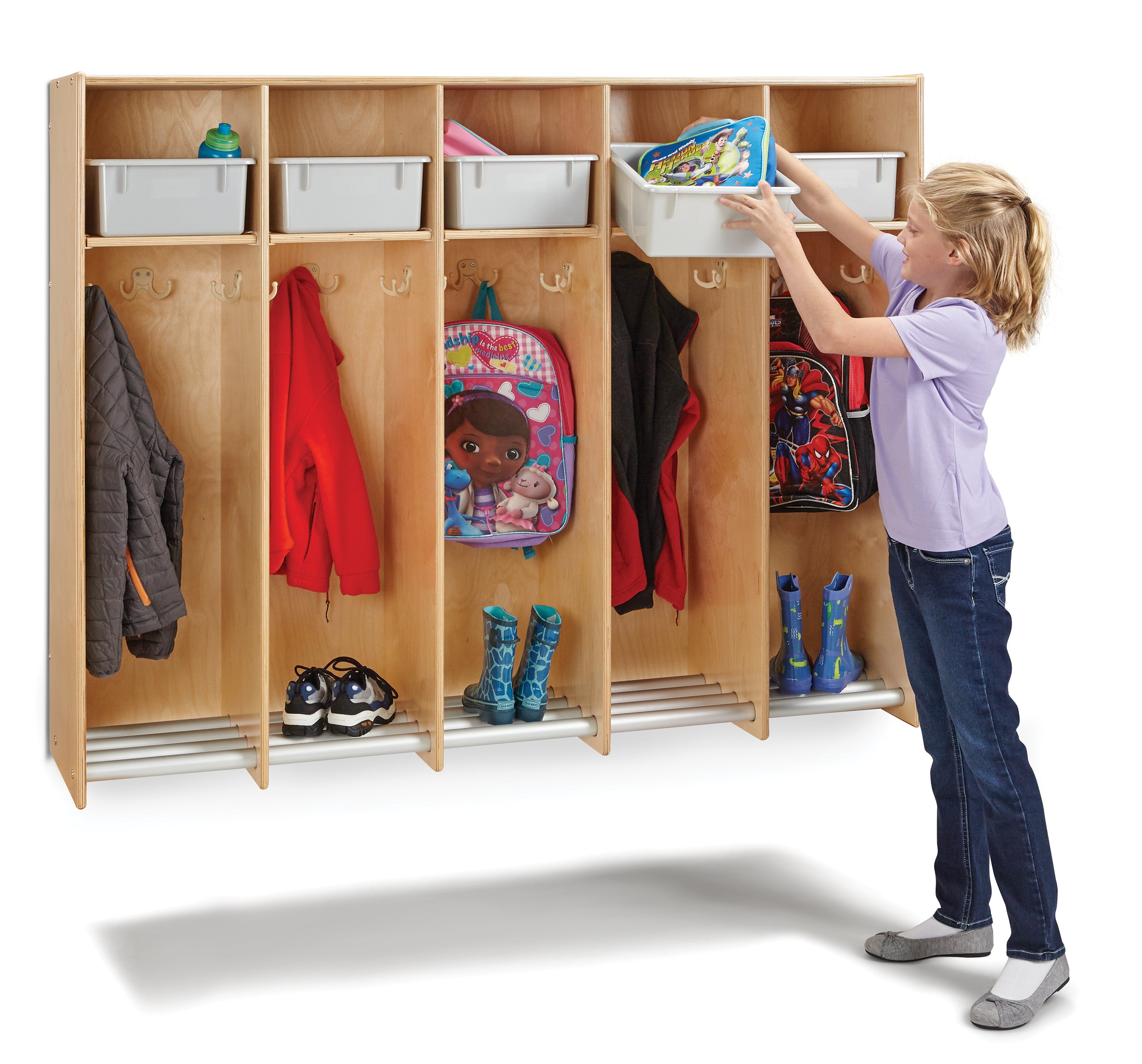 Jonti-Craft® 5 Section Hanging Locker