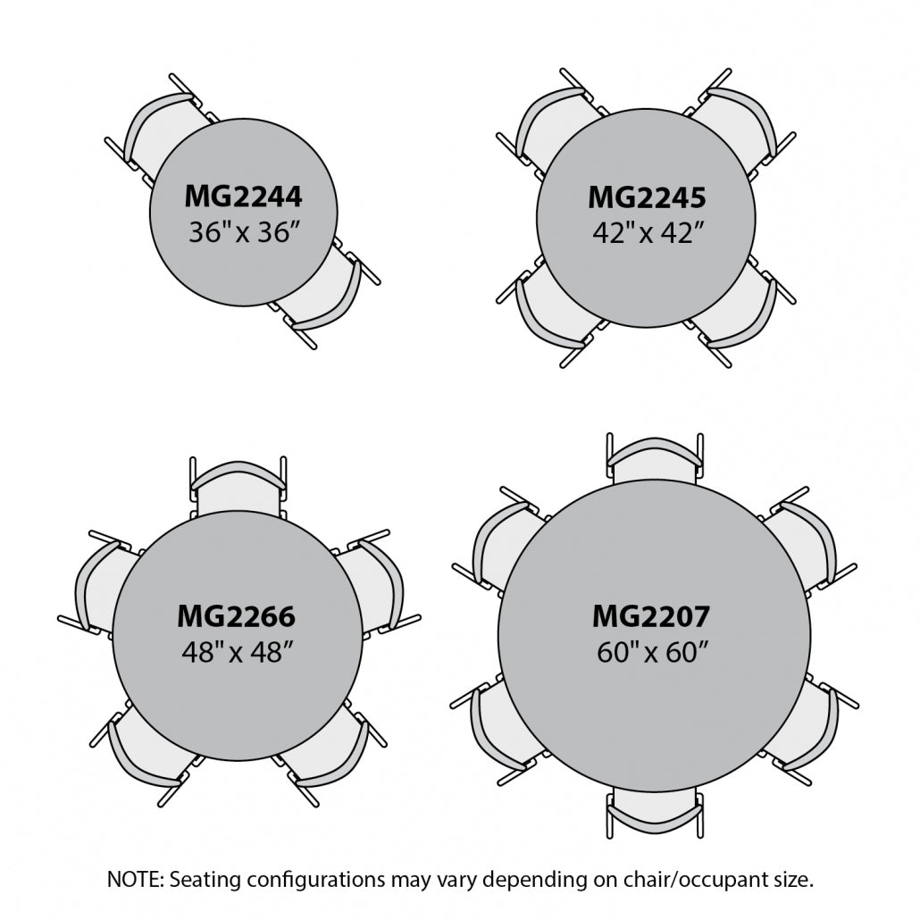 MG2200 Series Round Activity Tables