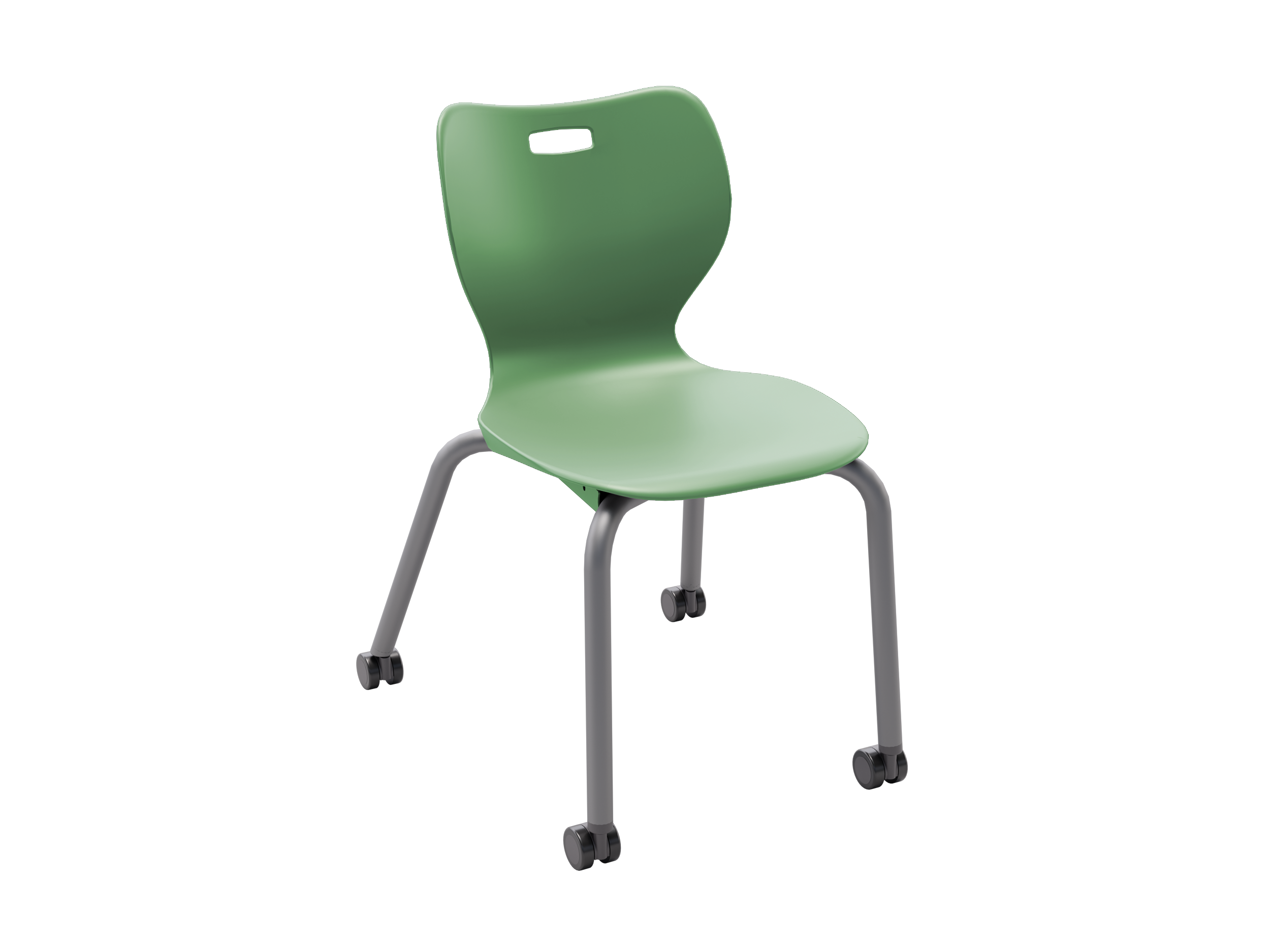 Alphabet Four Leg Caster Chair